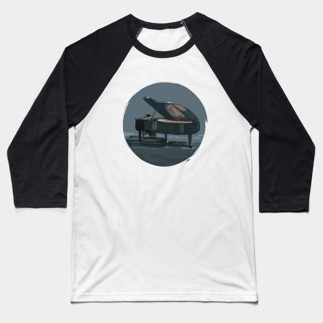 Glen Gould pianist tribute Baseball T-Shirt by adolfux